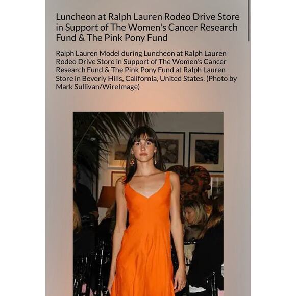 Ralph Lauren Purple Label Linen Asymmetrical Dress Handkerchief Gown Sundress S - Picture 13 of 16